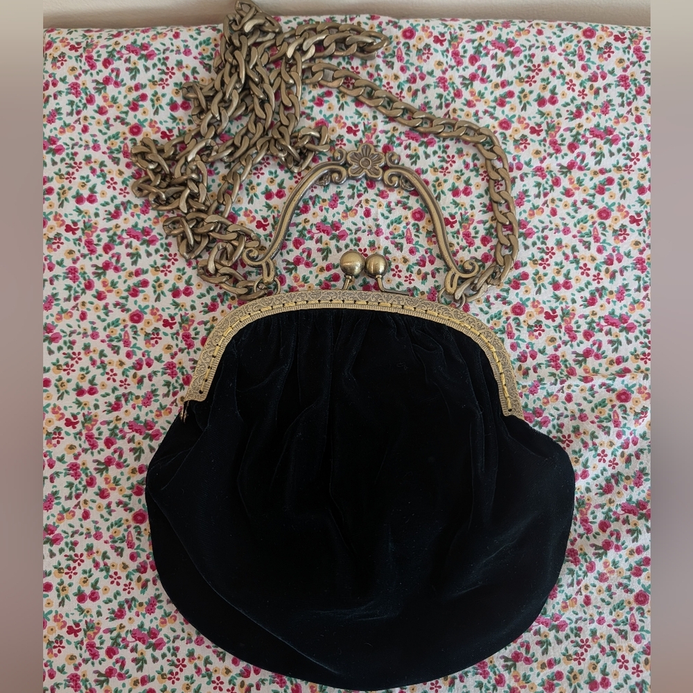 Elegant Green Velvet Women's Bag